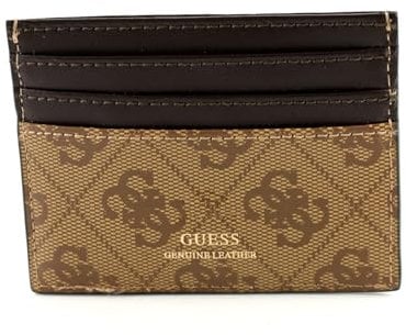 GUESS Mito Porta carte di credito Beige/Marrone, marrone
