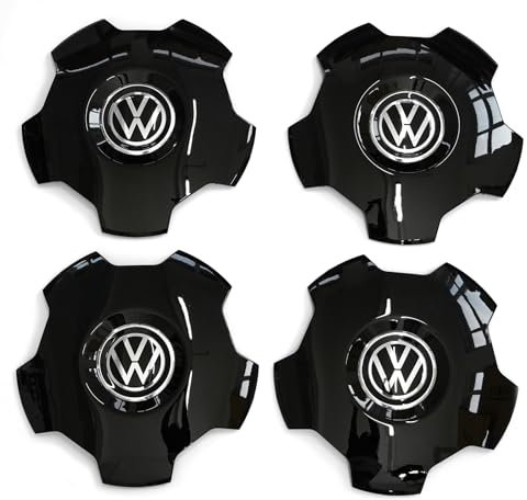 Volkswagen 1T3071214AX1 Radzierblende (4 Stück) Radkappe, schwarz *** für 20 Zoll Felge Stockton ***