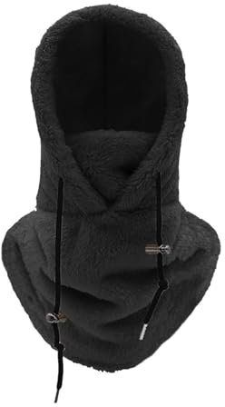 Sturmhaube Motorrad Halstuch Herren Winter Motorrad Haube Kopf Fahrrad Sturmhaube Sturmhaube Winddicht Winter Skimaske Thermo-Fleece-Haube Mütze Schal Kaputzenschal Für Frauen Sturmhaube Winddicht