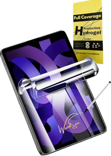WardSan [2 piezas para iPad Air de 11 pulgadas M2 (2024) - Protector de pantalla de hidrogel 3D | Antigolpes | Compatible con carcasas | Película protectora suave gel TPU