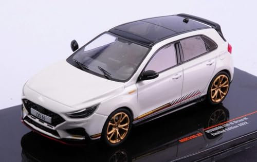 Modellino Scala kompatibel mit Hyundai i30 N Drive-N Limited Edition 2022 MET.White 1:43 IXO Modell MOC336