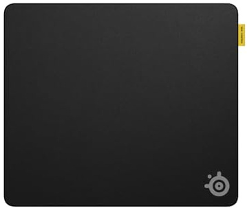 SteelSeries QcK L Performance Control Tapis de souris gaming – Densité supplémentaire pour une glisse fluide – Coutures discrètes – Base en caoutchouc néoprène antidérapant – Taille 490 x 420 mm – FPS