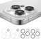 FENQURO 4 Pcs Unidades Protector de Lente Cámara para iPhone 16 Pro/14 Pro y iPhone 16 Pro Max/14 Pro Max, Accesorios Cristal Templado 9H Dureza, HD Transparente Vidrio Metal Protector