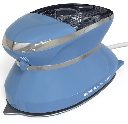 BEAUTURAL Fer À Repasser De Voyage Double Tension 220V/120V Semelle Antiadhésive Fonction Anti-Gouttes Repassage À Sec Ou À La Vapeur