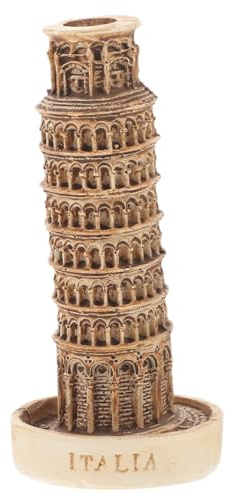 NULYLU Architekturmodell Schiefer Turm von Pisa aus Kunstharz als Deko