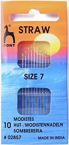 Pony Gold Eye Sewing Needles: Milliners Size 7, Multi-Colour