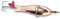 DAM Effzett Heintz 28g Silber/Kupfer Blinker