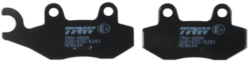 TRW MCB604 Brake Pad Set Disc Brake Organic Allround Compatible for MZ RT - Rear Axle and Other Vehicles