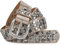 styleBREAKER edler Nietengürtel im Vintage Design, Nieten und Strass, kürzbar, Damen 03010052, Farbe:Antik-Beige, Größe:95cm
