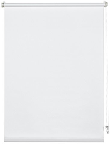 Deco Company Tenda a Rullo con Morsetti, Tenda per luce diurna, Opaco, Tutte parti montaggio incluse, Morsetto singolo, Bianco, 90 x 210 cm (LxA)