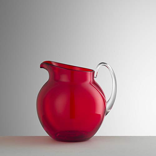 Mario Luca Giusti Plutone brocca in acrilico h 16 cm (Rosso)