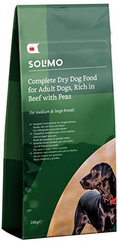 by Amazon - Croquettes complètes pour chien adulte, Boeuf aux Petits Pois, 20kg, lot de 1