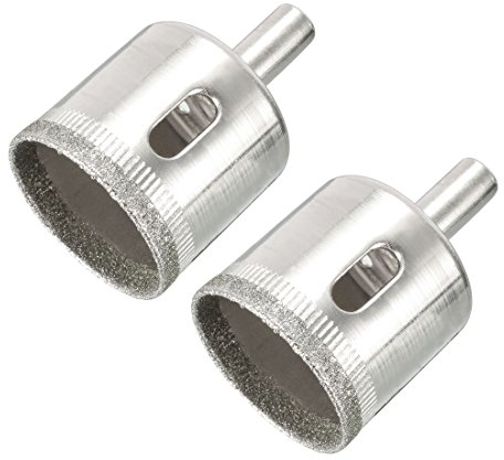 Sourcingmap 2pcs 32mm Diamond Drill Bit Hole Saw for Glass Tile Marble Fiberglass Ceramic Stone Bottles Pots