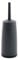 CleanPEAK Toilet Brush with Holder, Replacement Head, Hand Guard and Non-Slip Base for Bathrooms – Charcoal Grey