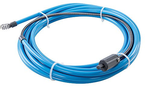 7m Drill Powered Drain Auger Probe - Flexible Wire Waste Soil Pipe Unblocking Tool - Power Tool Plunger Waste Breakdown Kit - Wire Coil Plug Hole/Toilet Trap