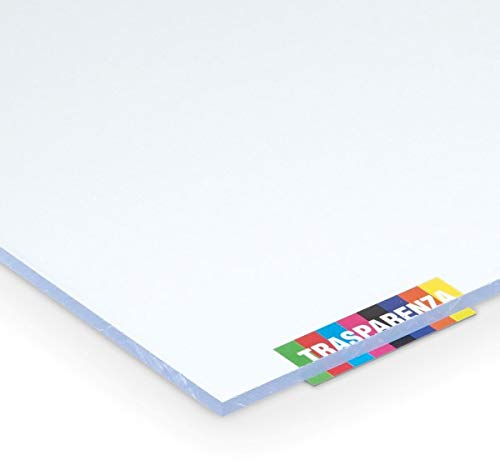 Placa de policarbonato compacta de 4 mm, transparente, 500 x 400 mm, protege contra los rayos UV