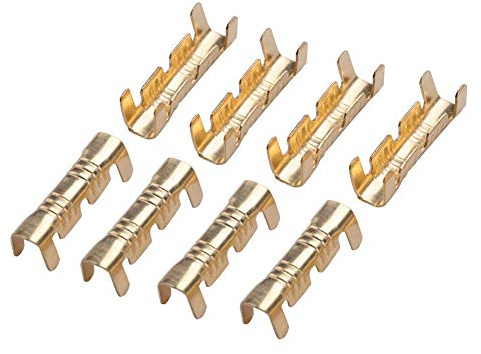 Crimpklemmen Aus Messing 100 Stück 0,5 Bis 1,5mm | Stoßverbinder, Drahtklemmen, Crimpverbinder, für Leitungen, Geräteschalter, Schiffsschalter, Automobile, Motorräder,