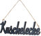 levandeo Schriftzug Kuschelecke L43cm Schwarz Holz Türschild Hängerchen Wanddeko Buchstaben Wandobjekt Aufhänger Wandbild Deko