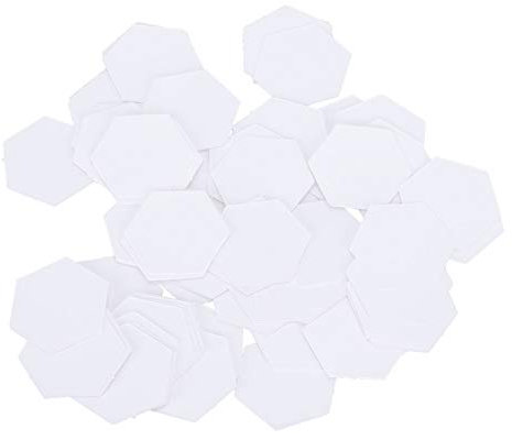100 Stück Hexagon-Form Blanko-Papier-Quilt-Vorlagen, Handgefertigtes Englisches Papier Zum Nähen von DIY-Patchwork-Näharbeiten, Quilten, Nähen, DIY-Nähwerkzeug(16mm hexagon)