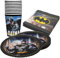 Party Factory `Batman´ 36-teiliges Party Set mit 8 Bechern 250ml, 8 Tellern Ø 23cm und 20 Servietten 33x33cm, Partygeschirr für Geburtstag und Mottoparty