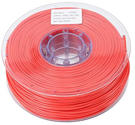 3D-Drucker Tpr-Filament, 2,85 Mm Elastisches 3D-Druck-Filament Materialien 3D-Printer Gummi Verbrauchsmaterialien Filament, Passend Für Atmo.Stack Cambrian Pro 3D-Drucker (rot)
