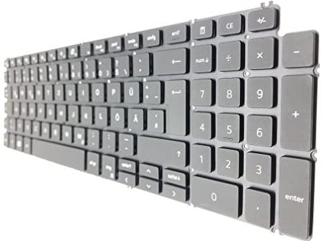T-ProTek German Black Keyboard Compatible with Dell Inspiron 15 5593-4P7GM