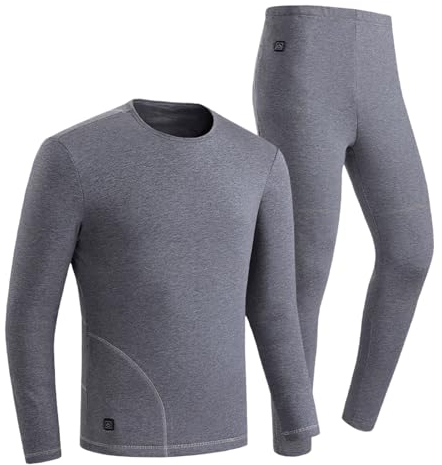 Funktionsunterwäsche Herren - Männer Winter Warm Funktionswäsche Herren Flexibel Ultraleicht Thermo Unterteile Thermooberteil & Thermounterhosen Jogginganzug Langarm Thermal Unterwäsche Set