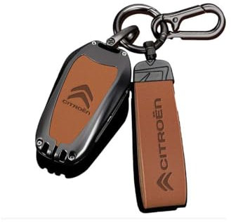 evimo Etui a Cle Voiture Coque Clé, pour Citroen C4 C4L C6 C3-XR Picasso DS3 DS4 DS5 Résistant à l'usure Coque de Clé, Pochette Porte Clef Portable, Accessoire clé de Voiture,A