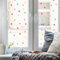 Wandtattoo Loft Fensterbild Karneval wiederverwendbar Frühling Bunte Punkte Fasching farbige kleine Kreise A4