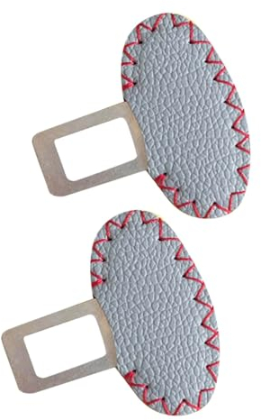 Anschnaller Adapter Auto Gurtadapter Stecker VerläNgerung, Gurtschloss Adapter, Anschnaller Verlängerung Autogurt Stecker, grau Gurtschloss Adapter für LKW Pkw Transporter (2PC Grey)