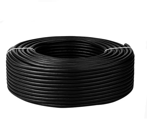 10 m, cavo per auto, 0,75 mm², cavo rotondo, cavo a 2 poli, colore nero, per rimorchi, adatto per auto