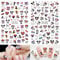 2 Blatt (150+ Decals) Nagelsticker Selbstklebend Nail Sticker,Cartoon Anime Charakter Nagelaufkleber,Aufkleber Dekoration Nagel Sticker Nail Charms Zubehör,für Frauen,Mädchen,Geschenk,Niedliche Kawaii