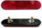 Kardne 2 Pcs Motorrad Fahrrad Reflektoren, Rückleuchte Beleuchtung Anhänger, Roter Rechteckiger Reflektor mit Schrauben, Hinten Reflektoren Rückstrahler Katzenauge für Scooter Roller (Rot 96x24mm)