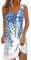 Robe d'Été Femme à Bretelles - Verte, Violette, Bleu - Débardeur en Coton Boutonnée Devant - Short - Taille S