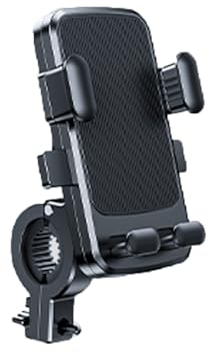 THOMIX Motorrad Handyhalter für Husqvarna 901 Norden 901 Norden901, 720° Drehbar Anti Shake Stoßdämpfender Smartphone Halterung, Lenker Halter, Handyhalterung Motorrad Zubehör,A Handlebar