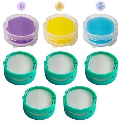 8pcs Odor-Neutralizer Replacement Cartridges Compatible with Shark AZ3000 HZ3000 AZ3002 HZ3002 IZ862H IZ562H ZD550 Vacuum Cleaner & Air Purifier Part# 1541FC3000 Original and floral flavors