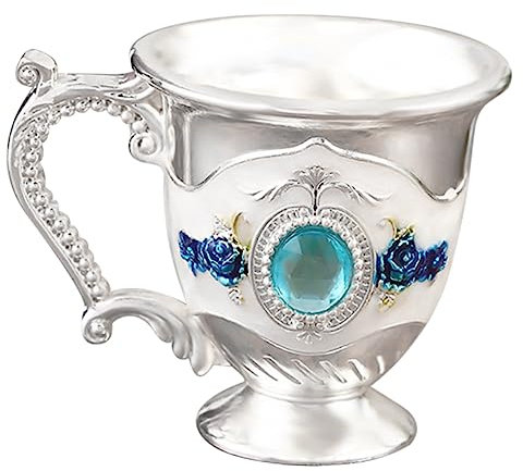 SHOWERORO Legierungskelch Für Wein Toastbecher Aus Metall Europäischer Stil Weinbecher Fein Unzerbrechlich Sicher Wiederverwendbar Praktisch Für Picknick Bar Dinnerparty