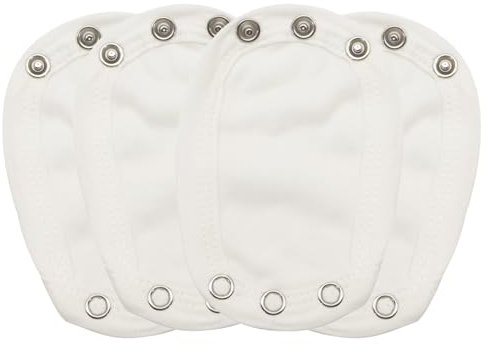 lokxmve 4 Pezzi Bambino Body Extender Prolunga Body Neonato in Cotone Allunga Body Neonato con Bottoni a Pressione Lunghezza Regolabile Romper Extender Baby Riutilizzabile Tutina Child Body Extender