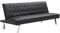 Vente-unique-Schlafsofa Klappsofa - Kunstleder - Schwarz - Guillaume II