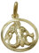 Anhänger Kettenanhänger Sternzeichen Wassermann aus 375 Gold Gelbgold Unisex