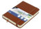 Kangaro Art Skizzenbuch A6 Cognac PU Hardcover 80 Blatt 140 Gramm cremefarbenes Papier mit Gummiband und Band