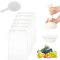 6 Pcs Sacs à Lait de Noix, 20x30cm Sac à Lait Végétal Alimentaire Passoire Fine, Sacs À lait de Noix Réutilisables en Tissu de Qualité Alimentaire, Pour Fromage, Jus de Fruits und Légumes, Café