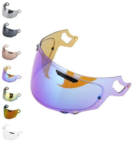 Generico Visiera aftermarket per Arai Quantum X - Concept X - Quantic - Chaser X - Rx7v - Rx7x - Concept XE - Renegade V - Profile V - Qv Pro - Signet X Vas V Pinlock Ready (Blu)