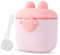 SacJkt Milchpulver Portionierer Baby, Tragbar Milchportionierer Baby, 500 ml Milchpulver Aufbewahrungsbox zur Aufbewahrung von Baby Milchpulver, Obst und Snack（(rosa)