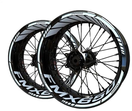 VQLDPX Motorrad-Felgenaufkleber Motorrad-Felgenaufkleber Für FMX650 FMX 650 Felgenaufkleber Radnabenaufkleber Reflektierende Felgenaufkleber Felgenrandaufkleber(Farbe 10)