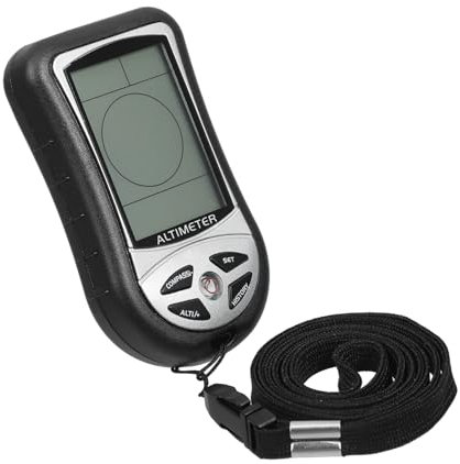 UPKOCH Tragbares Digitales Barometer Kompass Outdoor Messgerät Aus Technischem Kunststoff Präziser Elektronischer Höhenmesser Kompakt Für Camping Wandern Angeln
