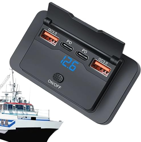 12-Volt-USB-Ladeanschluss – USB-Stecker für, RV- -Steckdose, 76-W-Auto- -Anschluss, Smart QC3.0-Autoladegerät | Autogerät, Mobiltelefone und Zubehör für Motorräder, Fahrräder, Boote, Sch