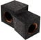 Happyyami 1paire Boîte De Haut-Parleur pour Voiture Bois Enceinte Subwoofer Scellée Accessoire DIY pour Amélioration Audio Conception Vide pour Performance Sonore Optimale Universelle