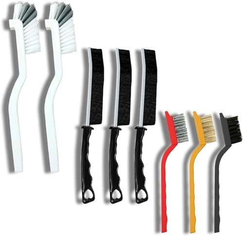 8PCS Spalt Reinigung Bürste Set, Mehrzweckbürsten für Tiefe Reinigung Gap, Küche, Bad, Grout, Waschbecken, Ecken, Enge Räume, Flasche, Tasse, Blender