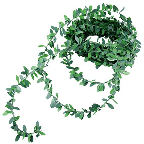 SOIMISS Künstliche Girlande Laubgirlande Grünes Dekorationsband 7,5m Langlebige Rankengirlande Wiederverwendbar Für Hochzeiten Selbstgemacht Stirnband Dekoration